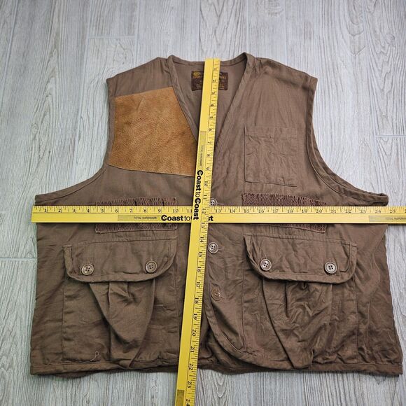 Vintage Caliber Sportsmans‎ Apparel Shooting Hunting Vest Tan Size M Medium - Picture 2 of 7